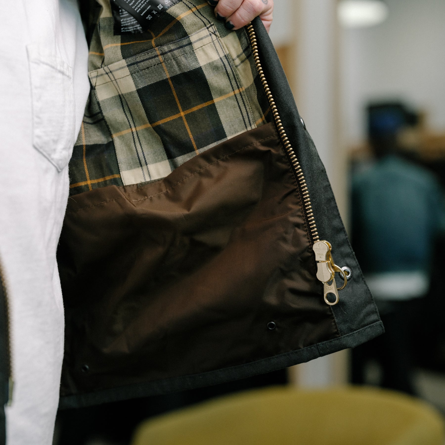 Barbour Spey Wax Jacket Sage
