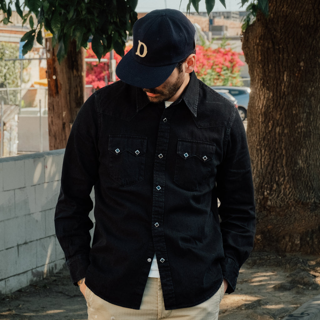 RRL Western Shirt ダークウォッシュ 長袖 デニムシャツ デニム ウエスタンシャツ｜Double RL(ダブル アール エル)｜Ron