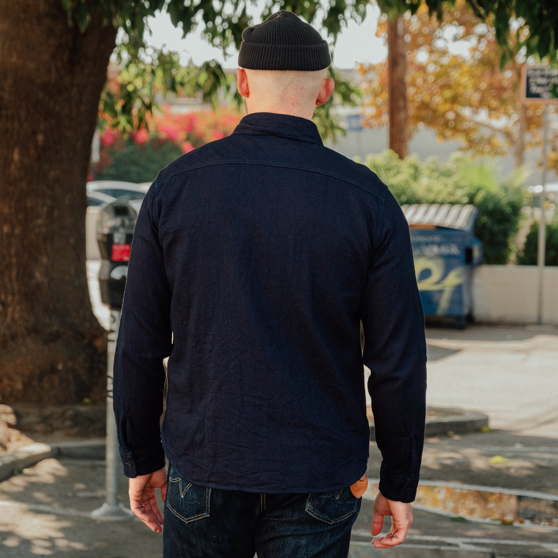 UES Heavy Flannel Work Shirt Indigo FINAL SALE