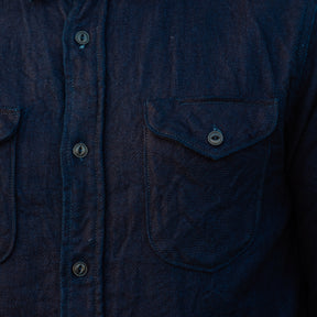 UES Heavy Flannel Work Shirt Indigo