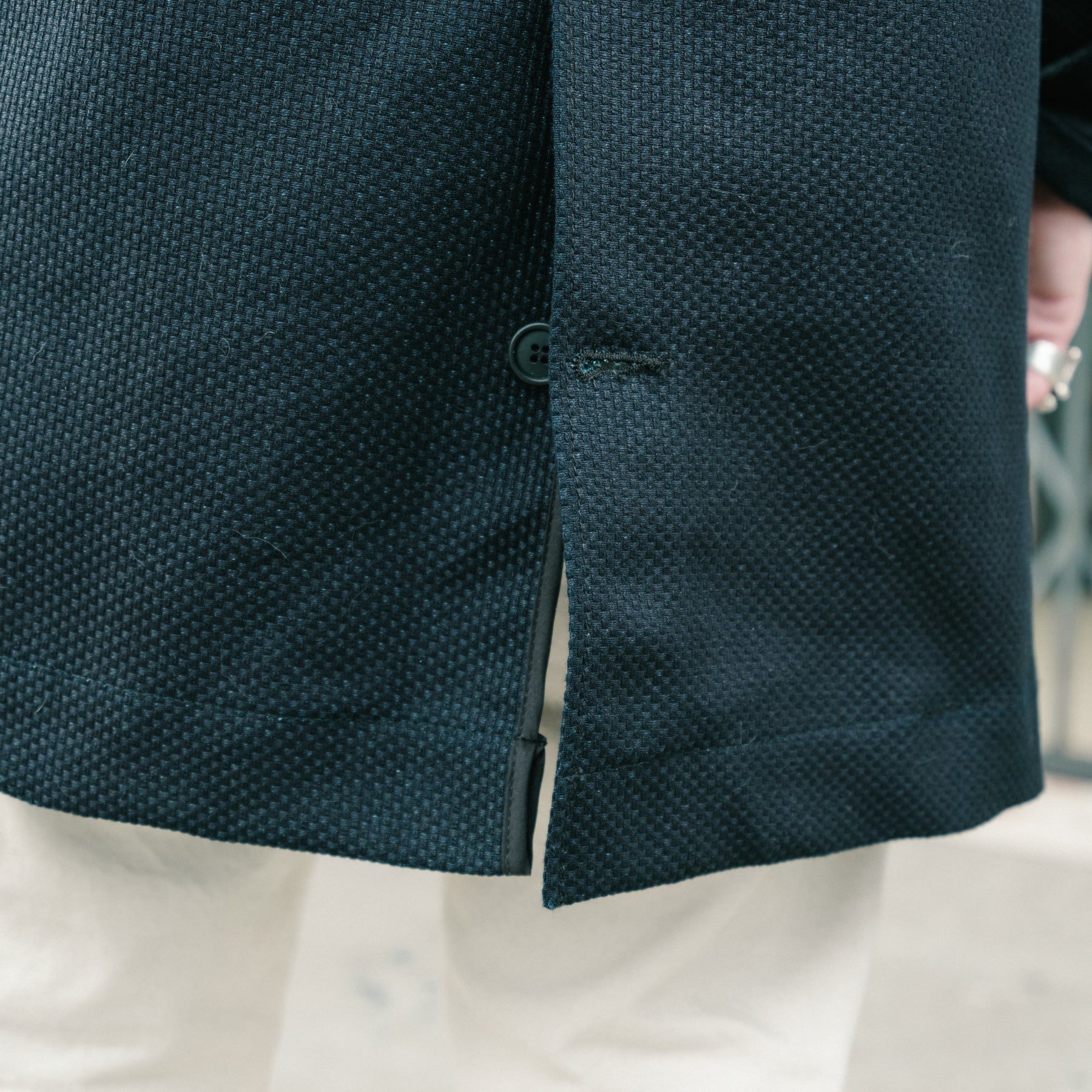 Rouge Territory x Snake Oil Provisions Sashiko Trench Coat Indigo PRE-ORDER