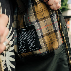Barbour Patchwork Transport Wax Jacket Sage
