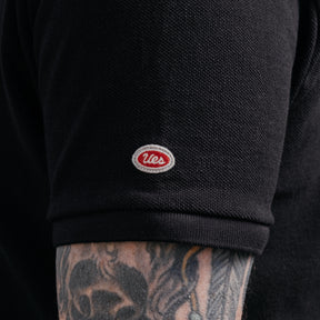 UES Rahben Stitch Polo Shirt Black
