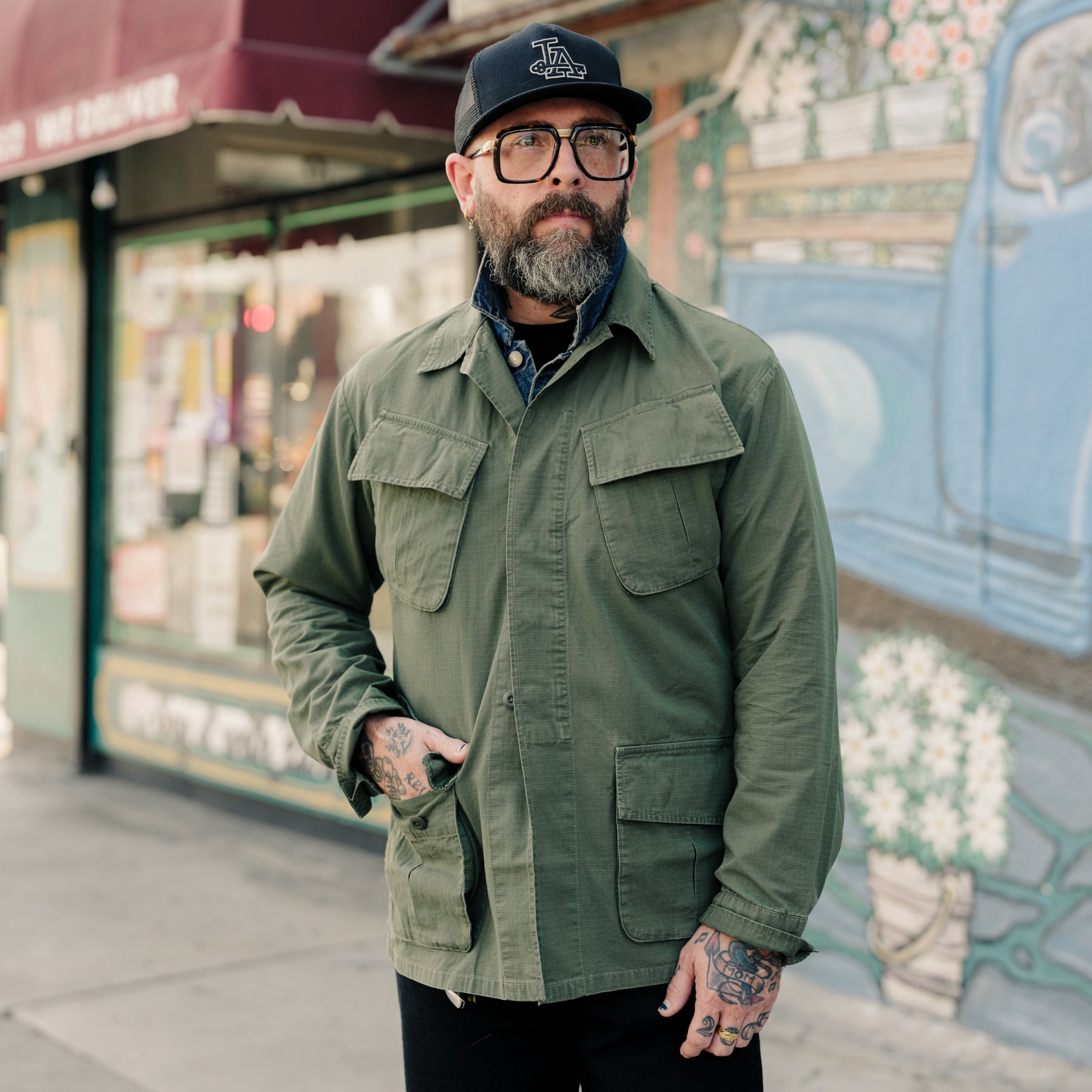 Polo Ralph Lauren Ripstop Utility Overshirt Olive