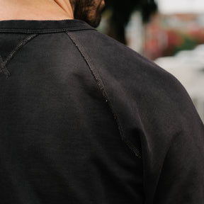 French Terry Crewneck Black Indigo