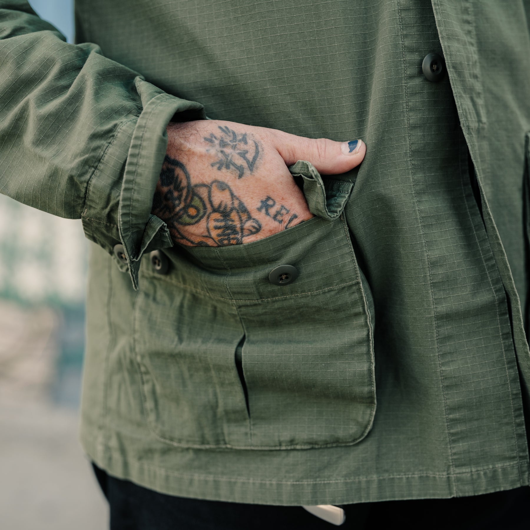 Polo Ralph Lauren Ripstop Utility Overshirt Olive