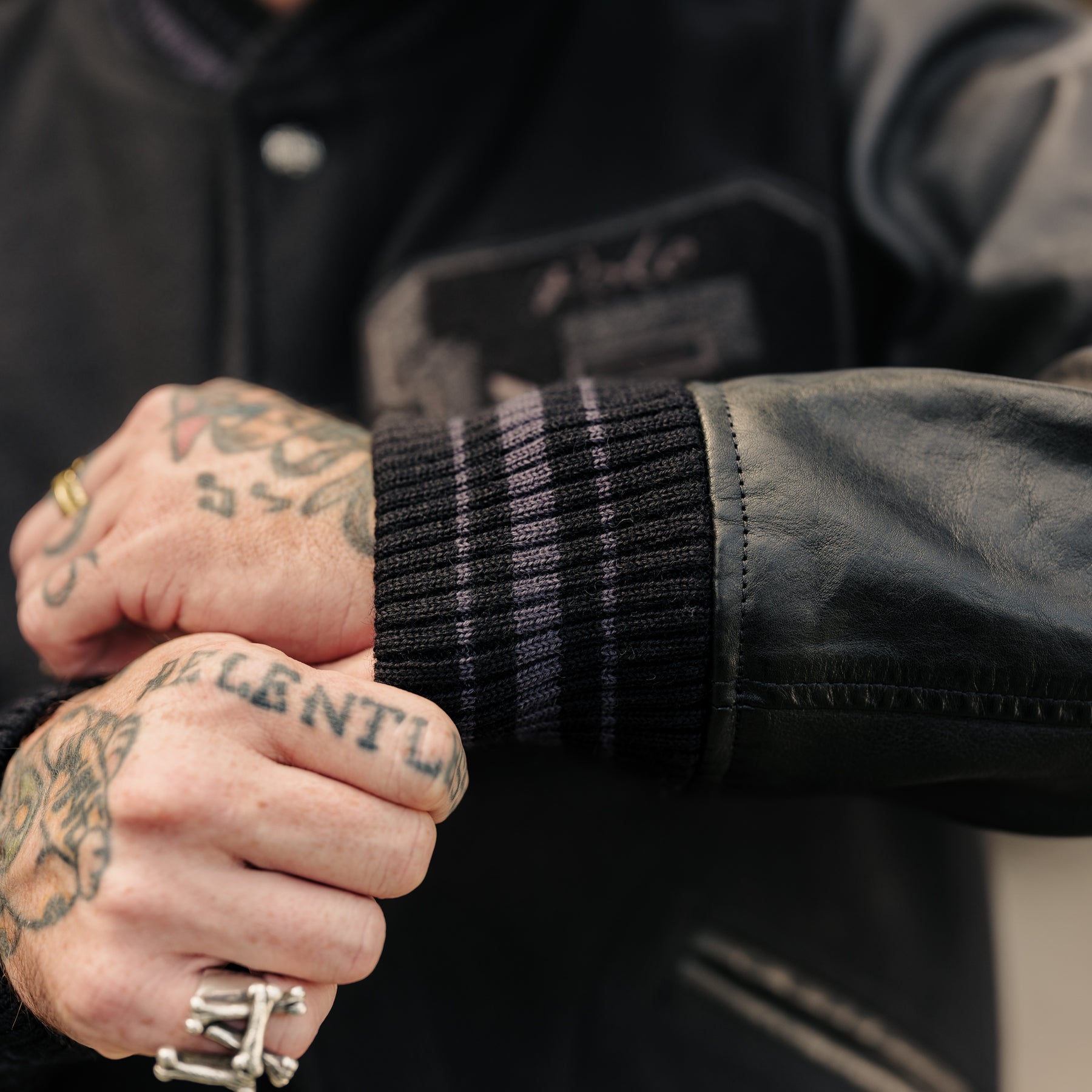 Polo Ralph Lauren Iconic Letterman Jacket Polo Black