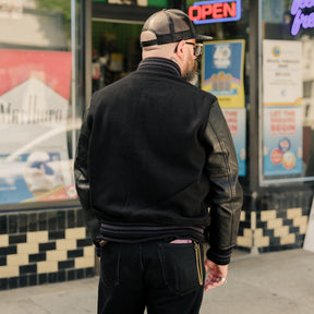 Polo Ralph Lauren Iconic Letterman Jacket Polo Black