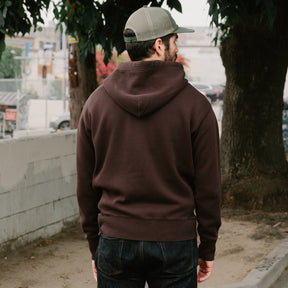 RRL Fleece Full-Zip Hoodie Faded Black