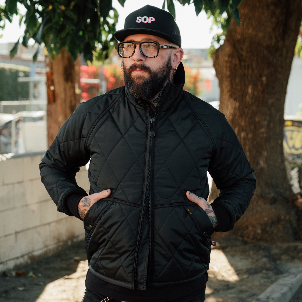 Iron Heart IHJ-127-BLK Primaloft® Quilted Rider's Jacket Black