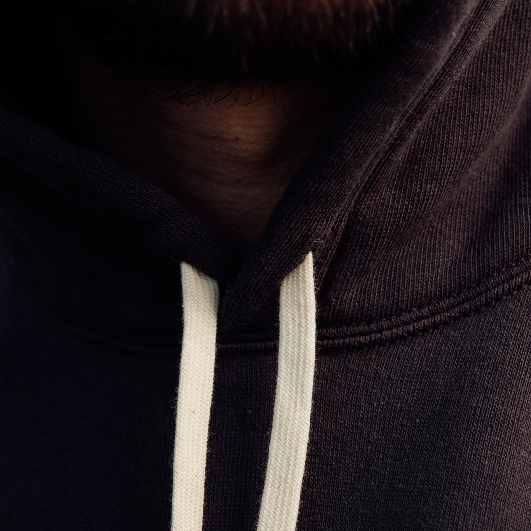 The Flat Head Sweatshirt Hoodie Brushed Lining Made in Japan Light Black Print