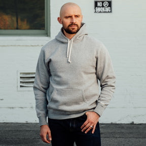 The Flat Head Sweatshirt Hoodie Brushed Lining Gray FINAL SALE