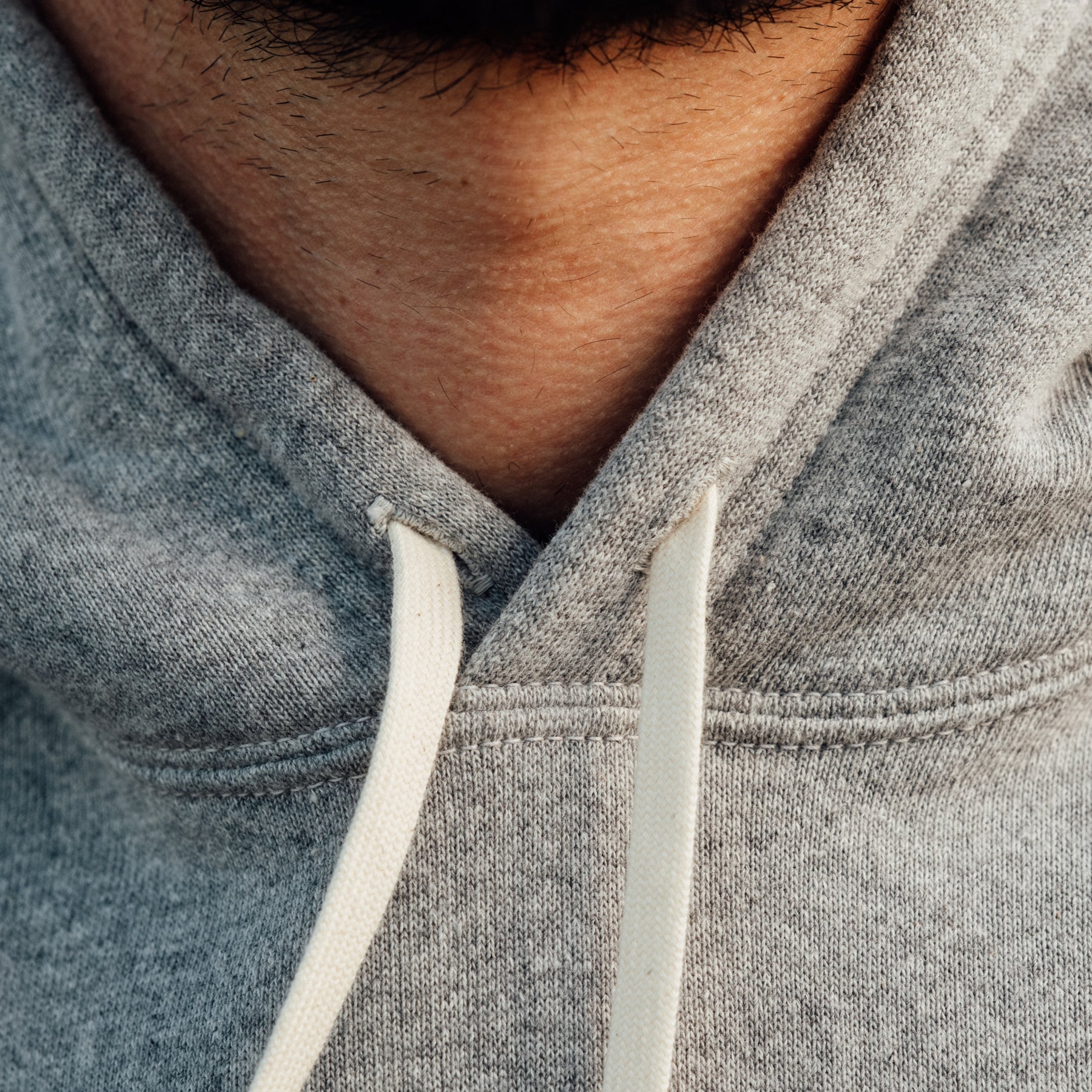 The Flat Head Sweatshirt Hoodie Brushed Lining Gray