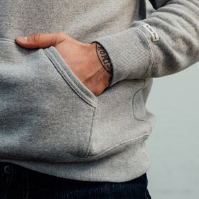 The Flat Head Sweatshirt Hoodie Brushed Lining Gray FINAL SALE