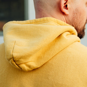 The Flat Head Sweatshirt Hoodie Brushed Lining Mustard