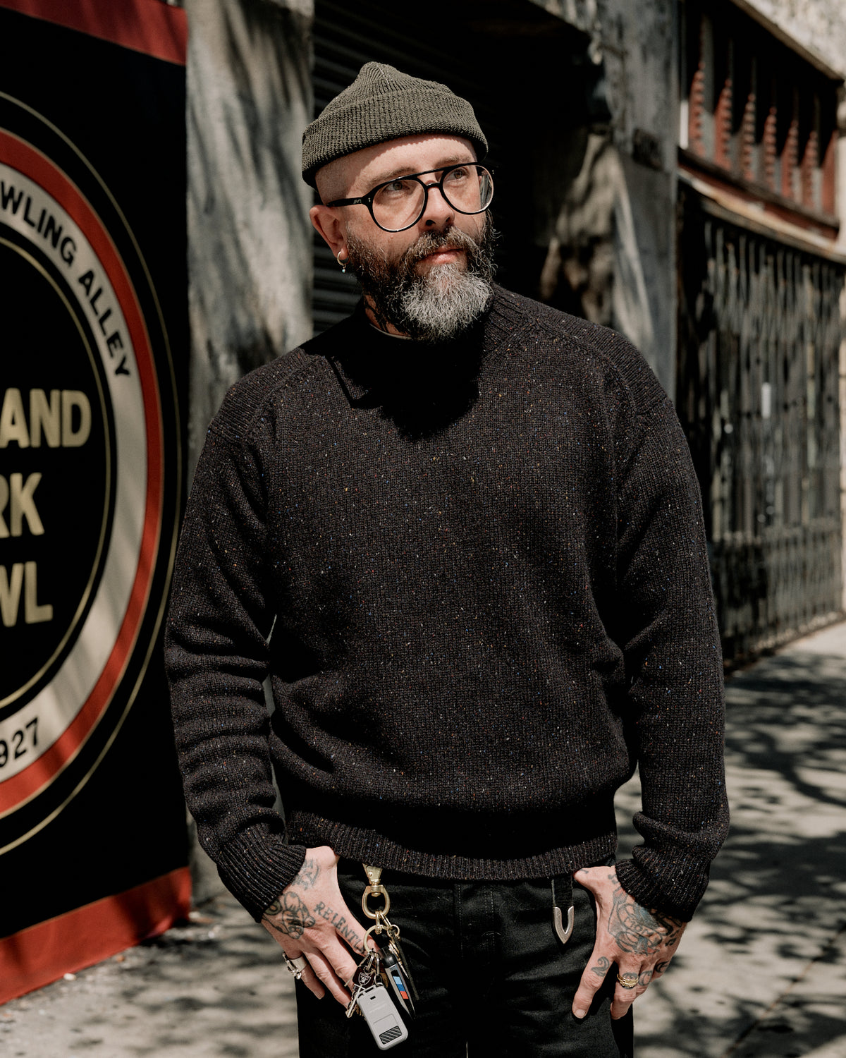 Aaron Levine New York Rollneck Sweater Espresso