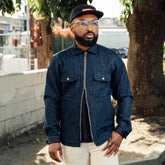 Rogue Territory Field Jacket Indigo Knit Denim