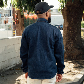 Rogue Territory Field Jacket Indigo Knit Denim