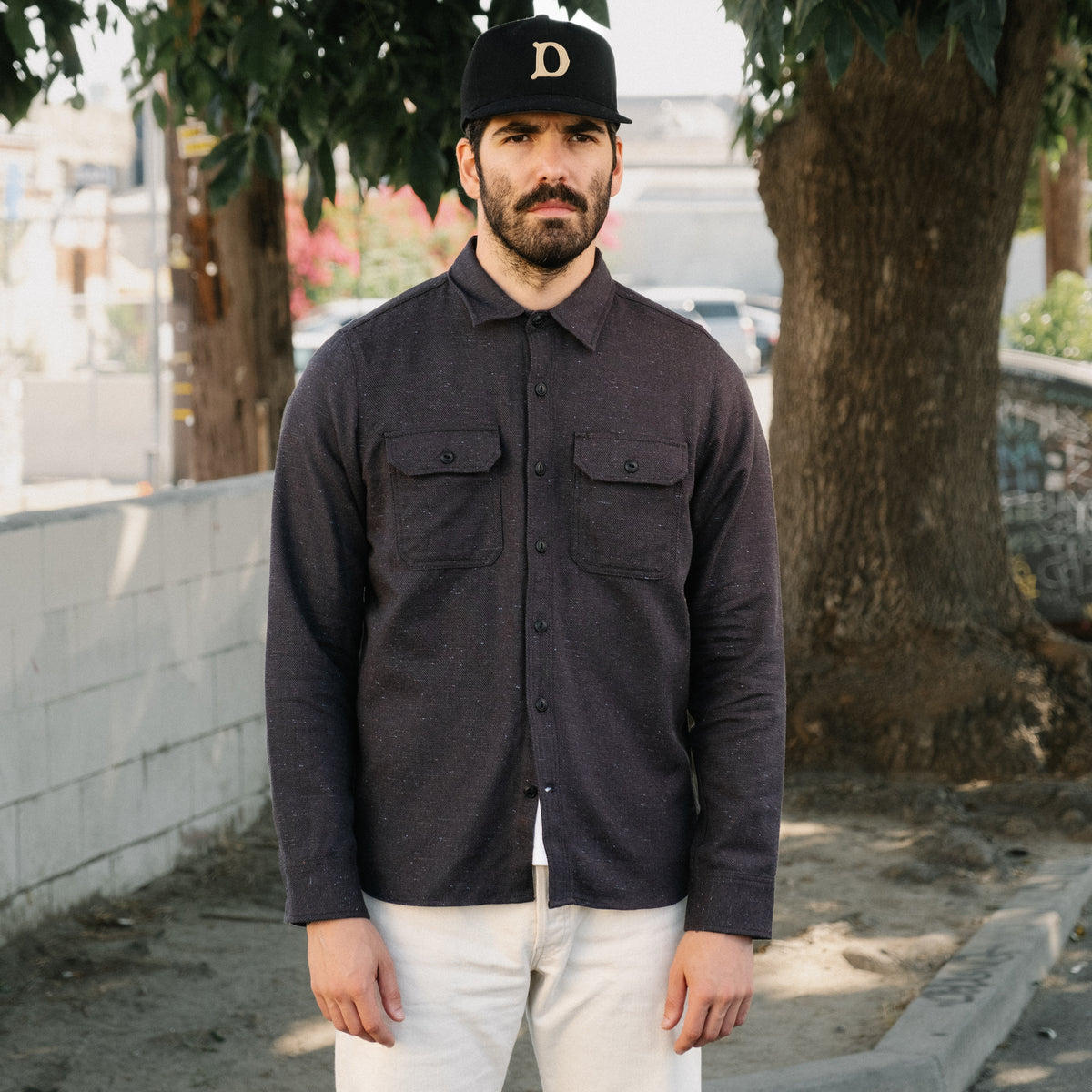 Rogue Territory Field Shirt Grey Rainbow Nep