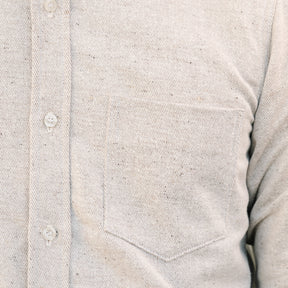 Rogue Territory Oxford Shirt Reverse Brushed Flannel Natural