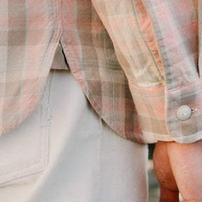 Plaid Woven Workshirt Pink Multi FINAL SALE