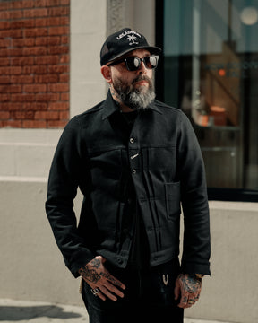 Rogue Territory x Snake Oil Provisions Sashiko Type I Jacket Stealth PRE-ORDER