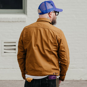 Iron Heart IHJ-133-BRN 10oz TC Duck Modified Type III Jacket Brown FINAL SALE