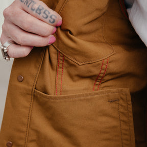 Iron Heart IHJ-133-BRN 10oz TC Duck Modified Type III Jacket Brown FINAL SALE