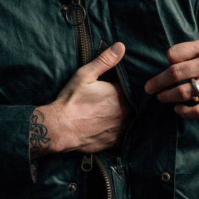 Barbour Beaufort Waxed Jacket Sage