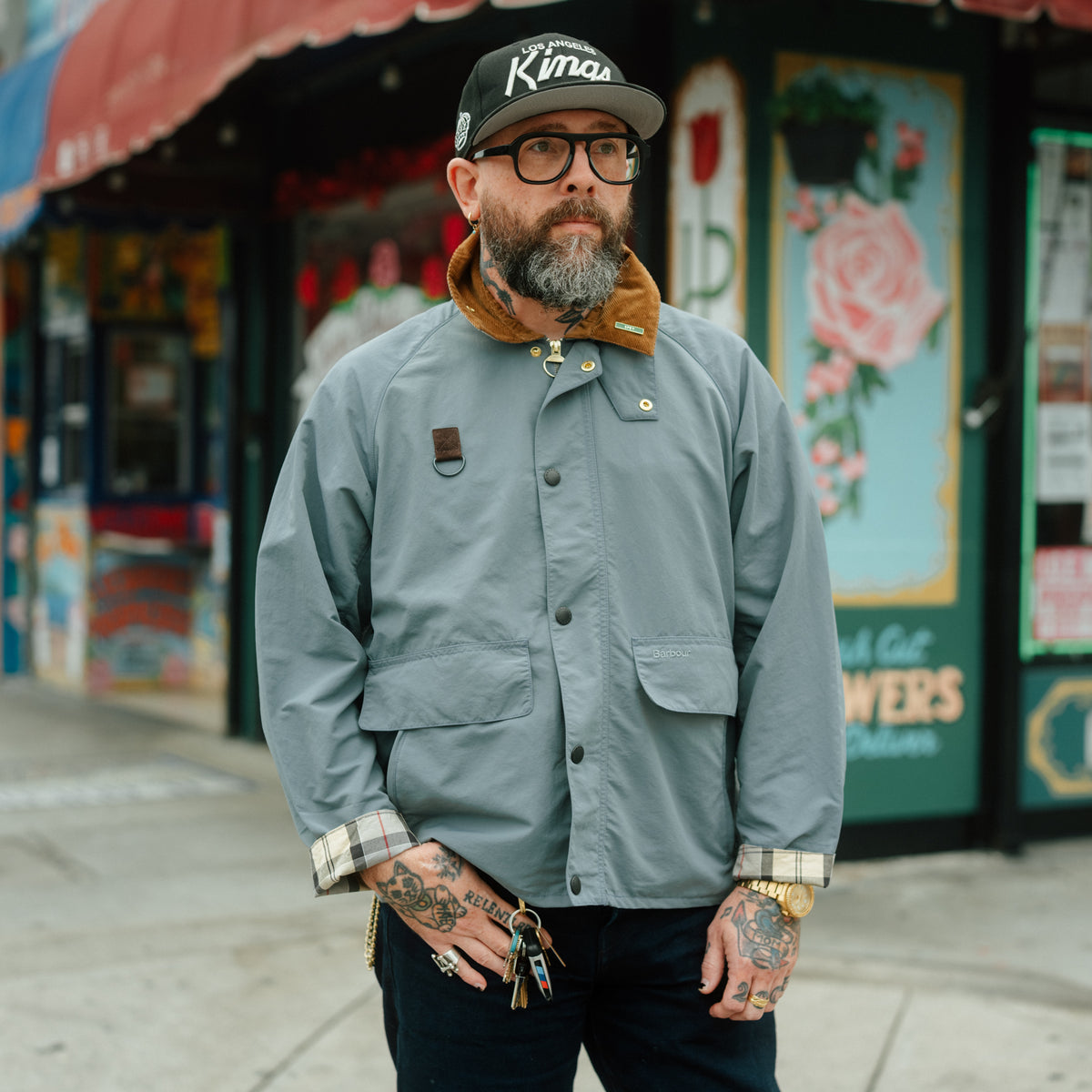 Barbour Icons Spey Jacket Blue Stone