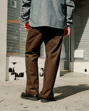 Rogue Territory Relaxed Trouser Selvedge Canvas Dyed Brown