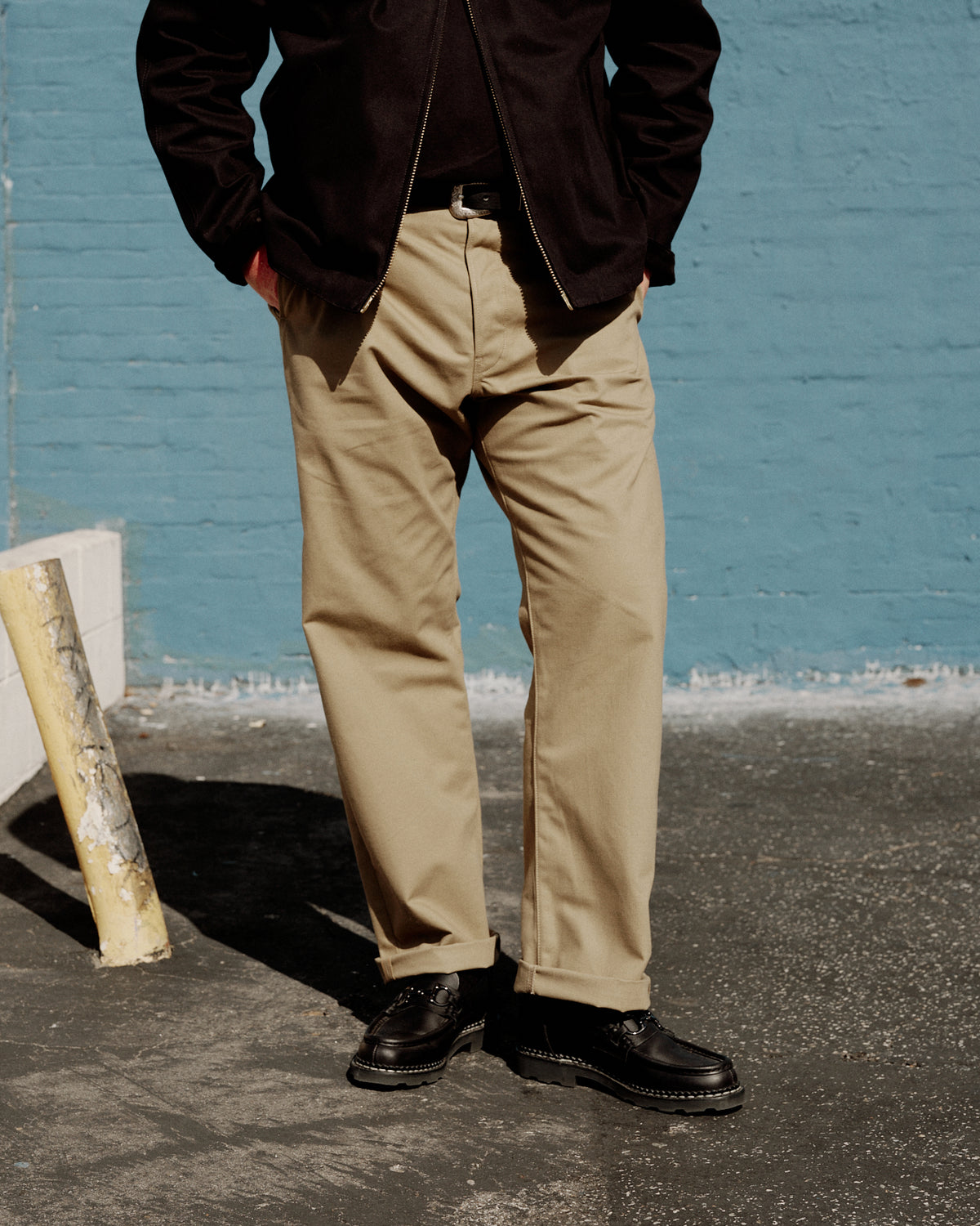 Rogue Territory Relaxed Trouser Selvedge Canvas Dyed Khaki