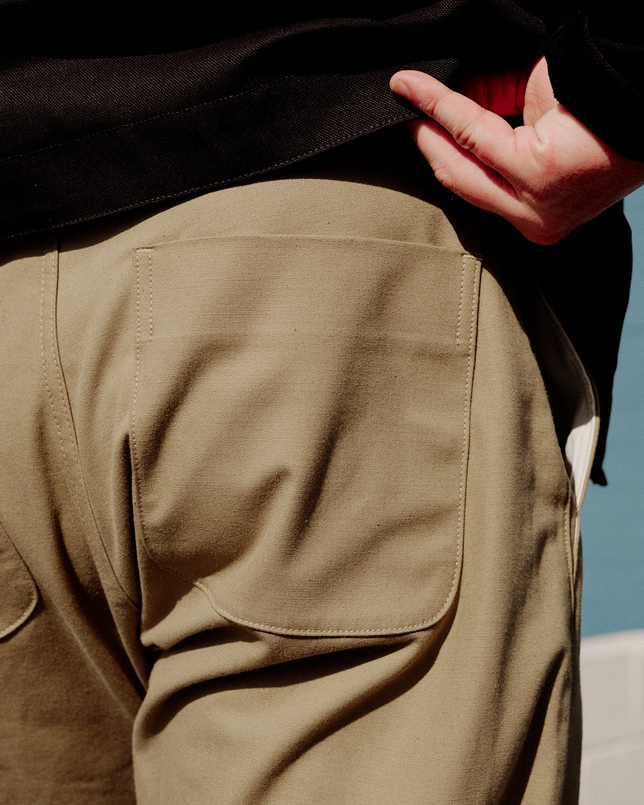 Rogue Territory Relaxed Trouser Selvedge Canvas Dyed Khaki