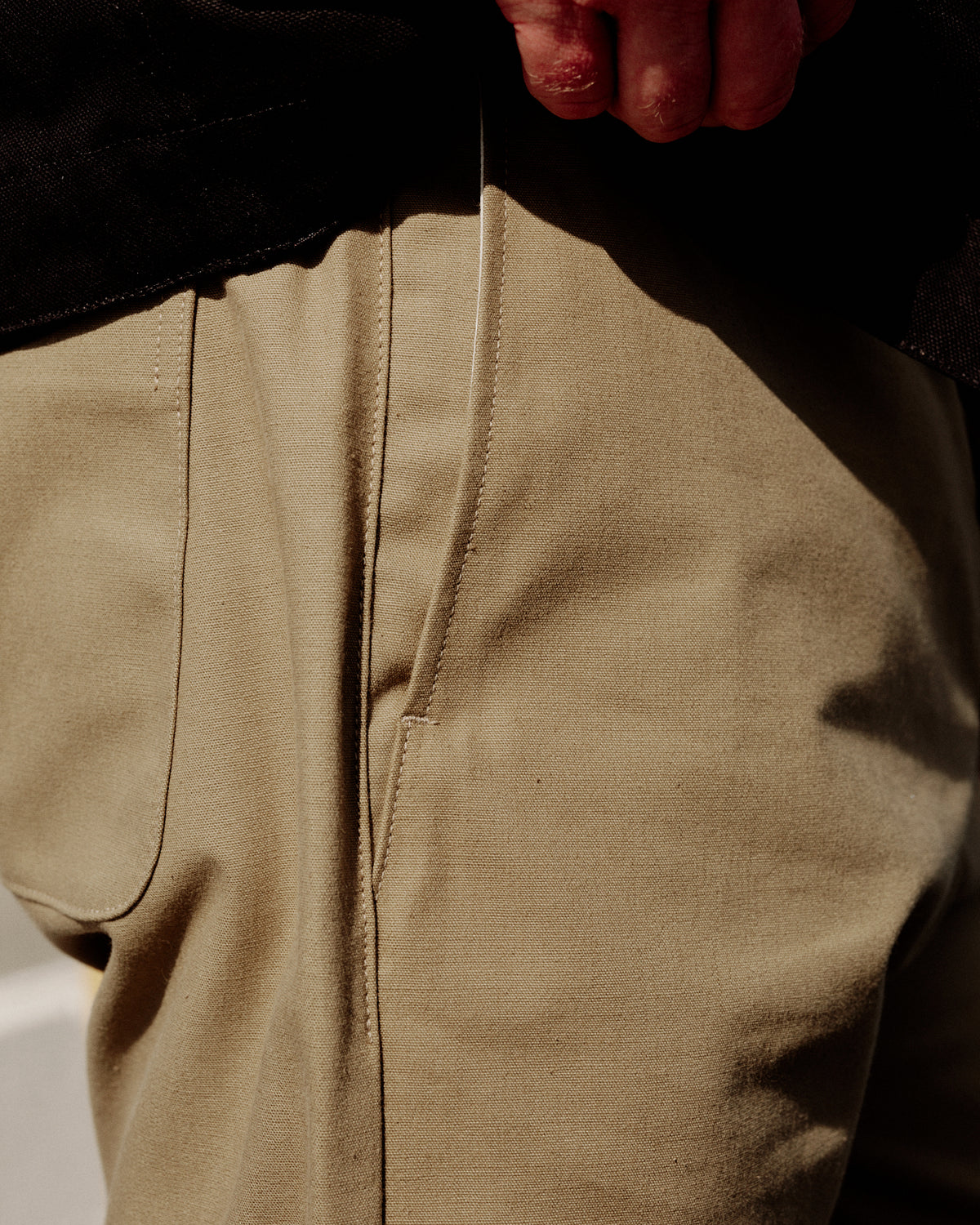 Rogue Territory Relaxed Trouser Selvedge Canvas Dyed Khaki