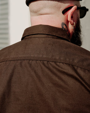 Rogue Territory Work Shirt Selvedge Canvas Dyed Brown