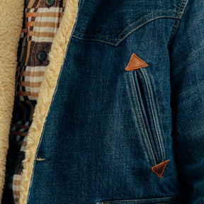 RRL Hitching Fleece Denim Ranch Jacket