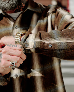 Aaron Levine New York Reversible Flannel Cedar