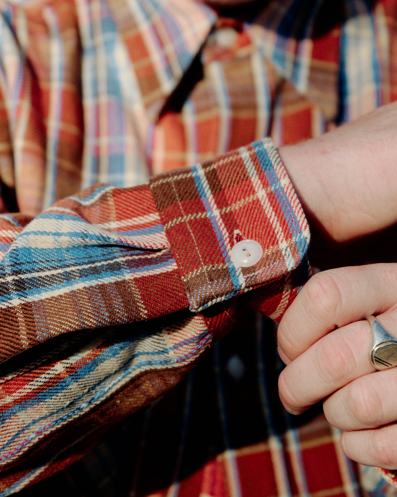 Stevenson Overall Co. Union-Spec Flannel Work Shirt Faded Red Mix