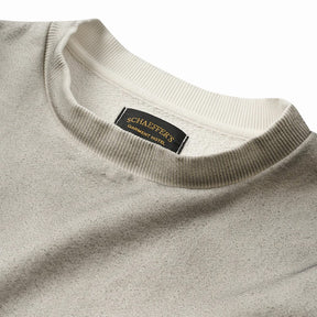 Schaeffer's Garment Hotel Raw Edge French Terry Crew Sweatshirt Dirty White