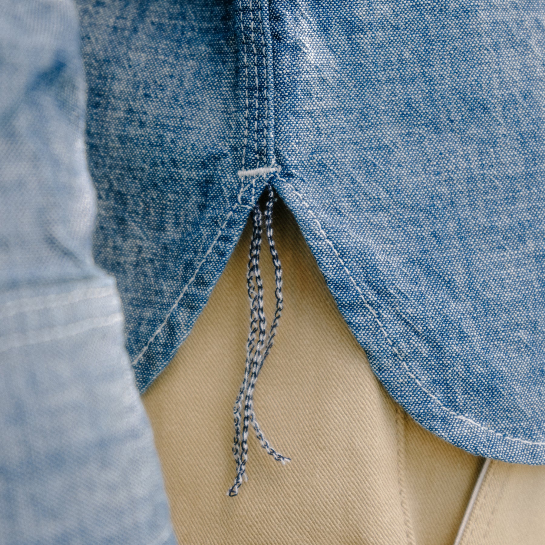 Rogue Territory Work Shirt Rinsed Chambray Indigo