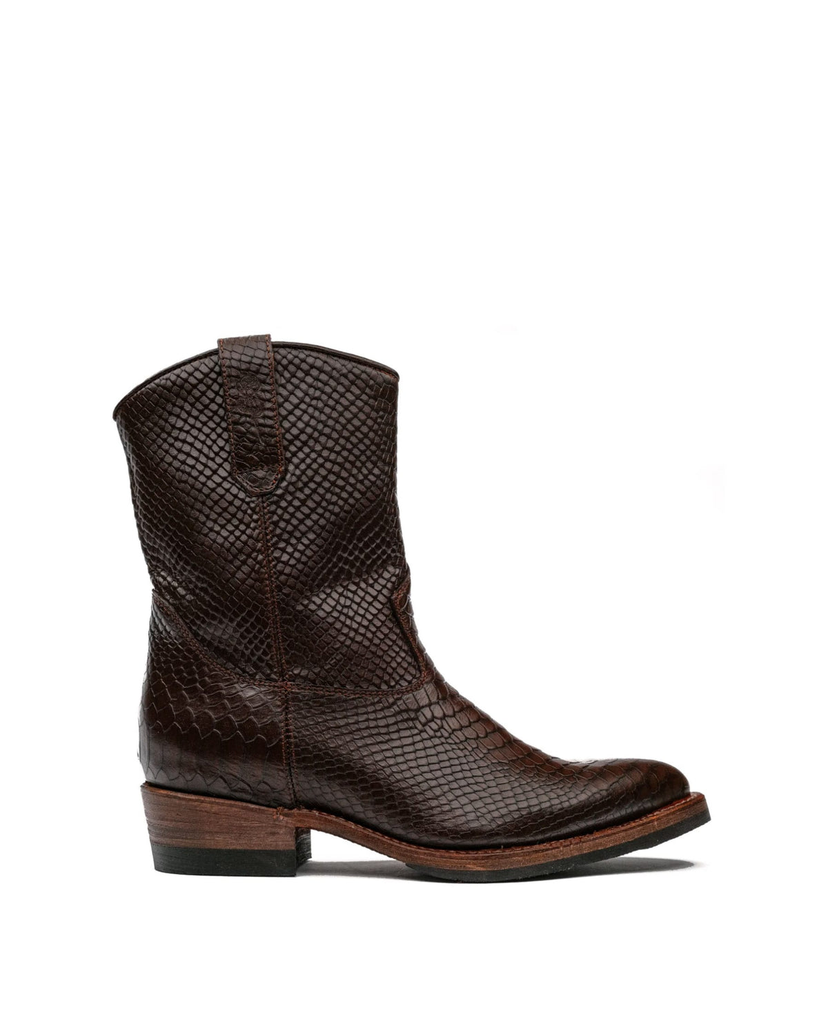 Santa Rosa Brand x Snake Oil Provisions Heartbreaker Boot Espresso Snake