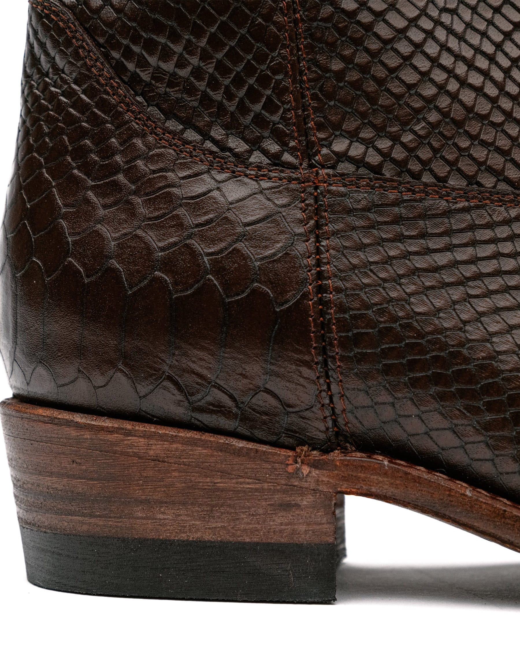 Santa Rosa Brand x Snake Oil Provisions Heartbreaker Boot Espresso Snake