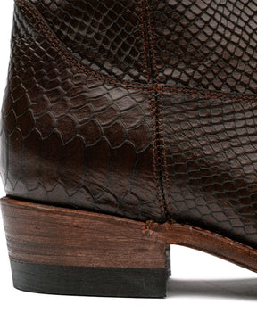 Santa Rosa Brand x Snake Oil Provisions Heartbreaker Boot Espresso Snake