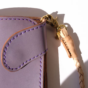 Ewing Dry Goods Gentleman's Billfold Maryam Ghost Purple Shell Cordovan