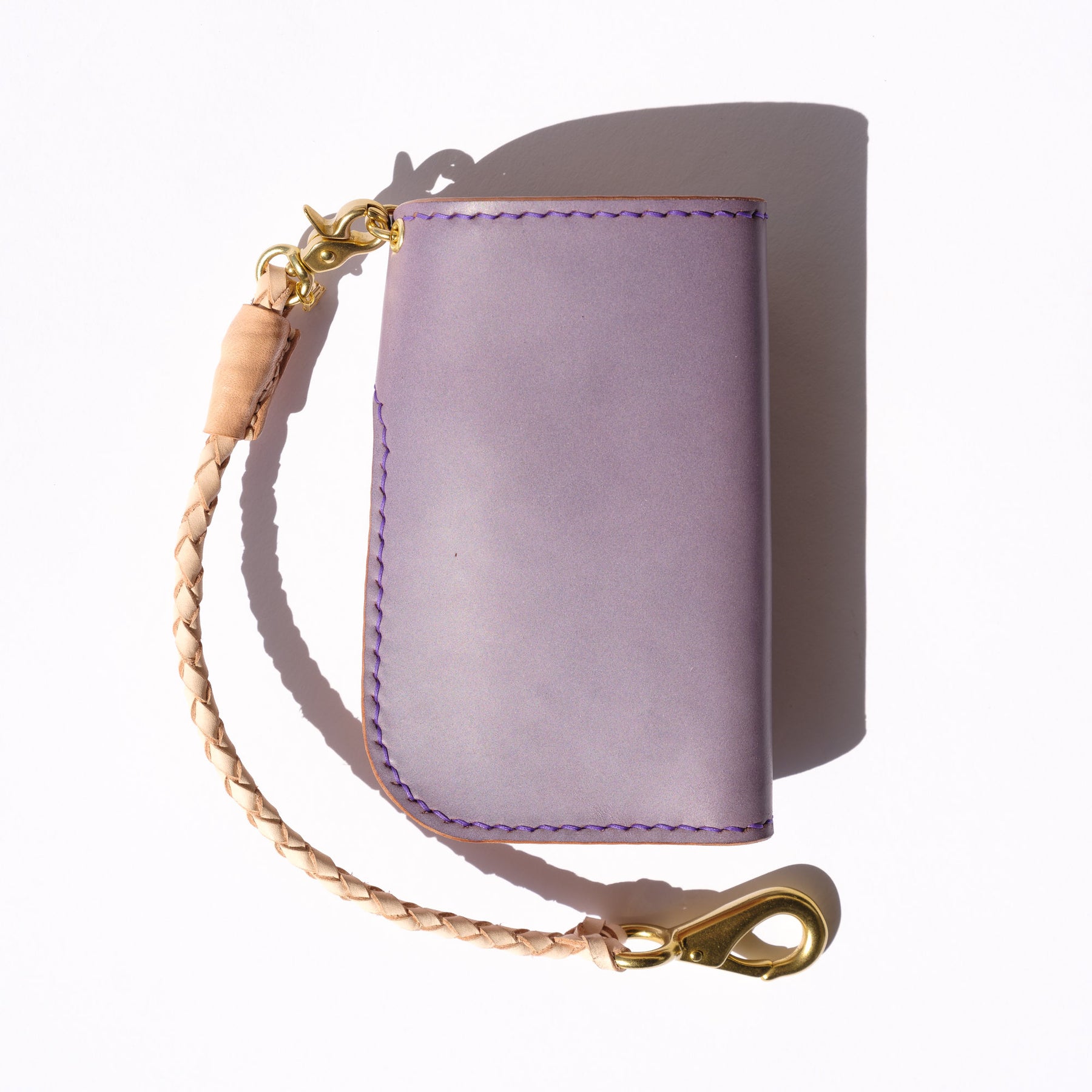 Ewing Dry Goods Gentleman's Billfold Maryam Ghost Purple Shell Cordovan
