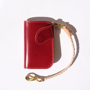 Ewing Dry Goods Gentleman's Billfold Red Shinki Shell Cordovan