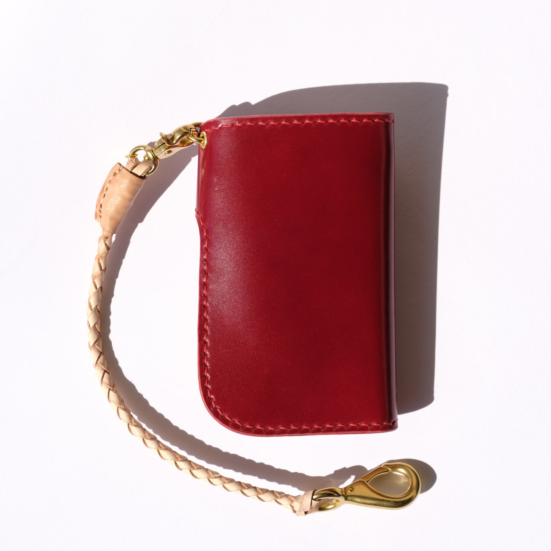 Ewing Dry Goods Gentleman's Billfold Red Shinki Shell Cordovan