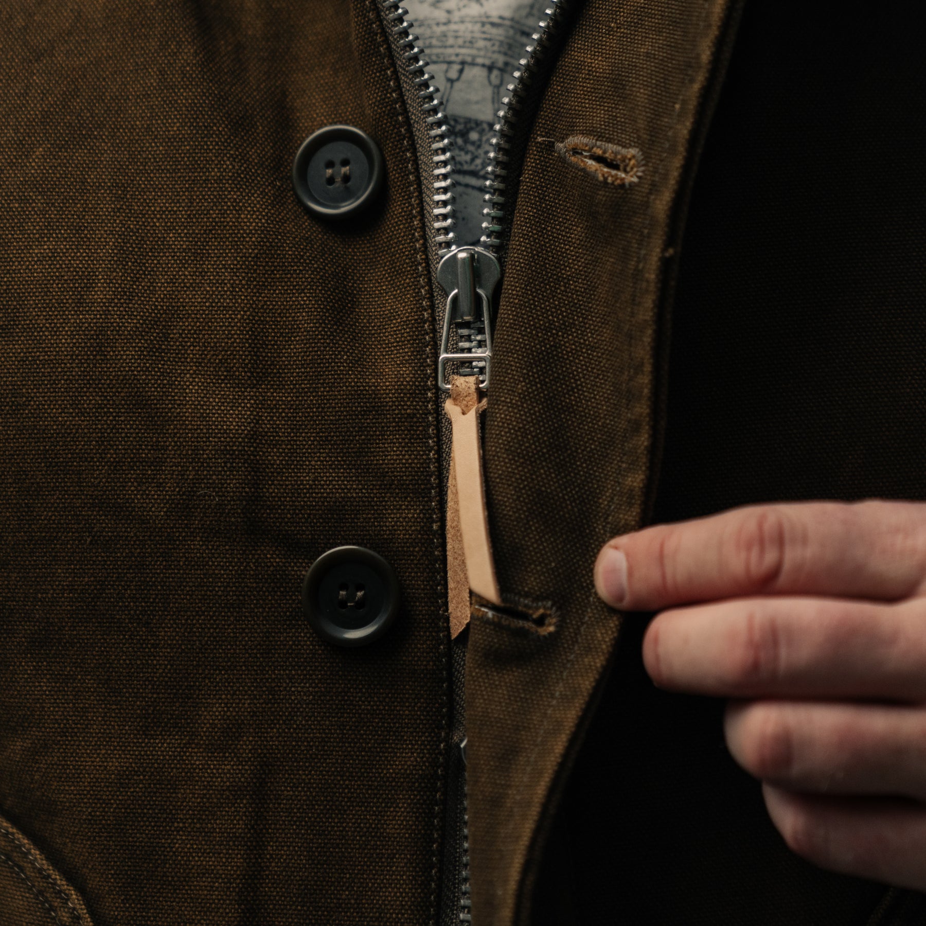 Iron Heart IHV-51-BRN 12oz Duck N1 Deck Vest Brown