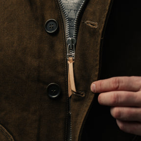 Iron Heart IHV-51-BRN 12oz Duck N1 Deck Vest Brown