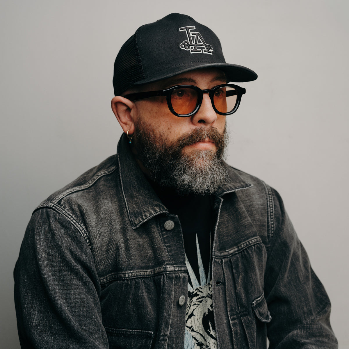 MOSCOT Dahven Black with Custom Made Tints New York Rose